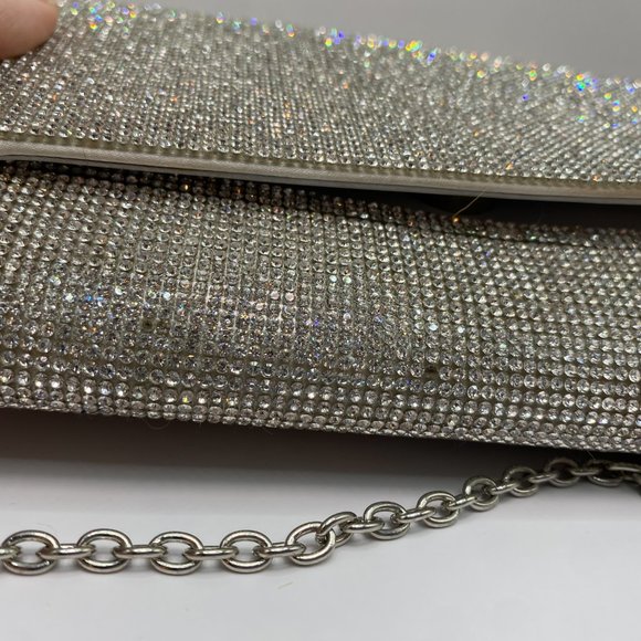 Aldo Sparkly Chain Rhinestone Bag - Picture 5 of 12